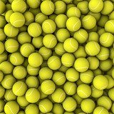 Explosiv tennismönstring i gult