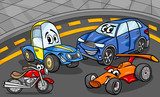 Färgstark racing och motorcyklar för pojkrummet