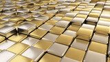 Glimrande mosaik av guld och silver