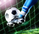 Ögonblick av seger i grönskande spelplan
