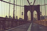Skymningssiluetten vid Brooklynbron