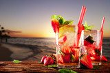 Sommarromantik vid strandkanten