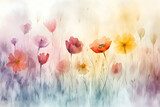 Somrig blomsterdröm i pastell