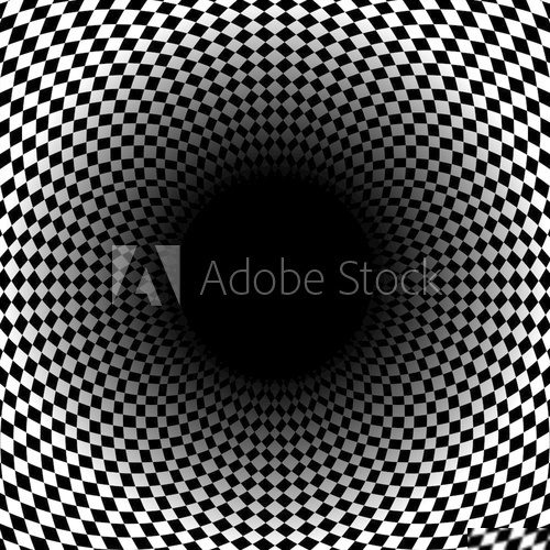 Abstract checkered background with space for text in center. Vec