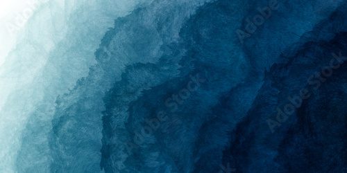 Abstract watercolor paint background by nay blue and teal green with liquid fluid texture for background, banner