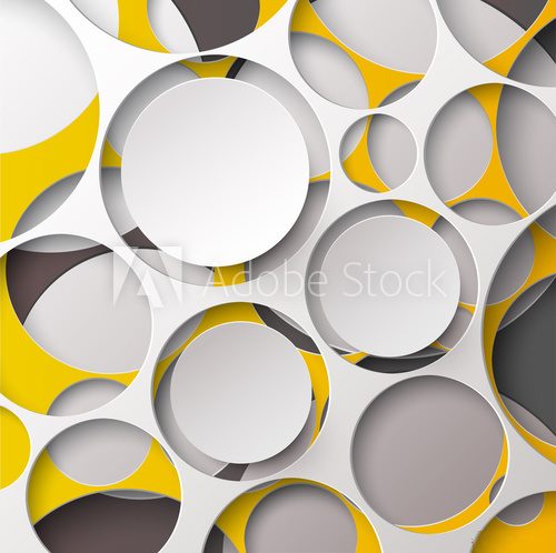Background of circles with white frame for text
