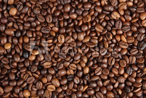 Background of the roasted coffee.