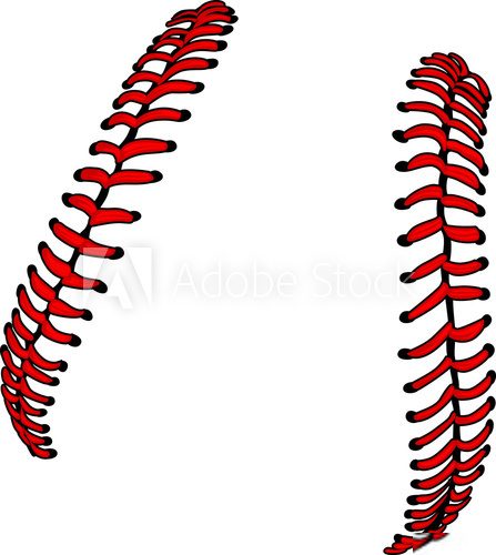 Baseball Laces or Softball Laces Vector Image