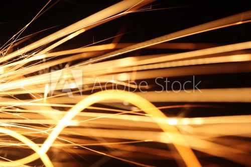 Closeup of sparks