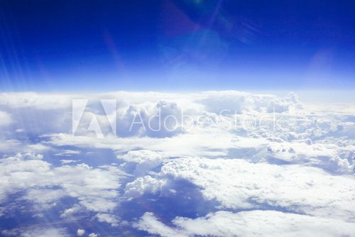clouds and sky view from a airplane
