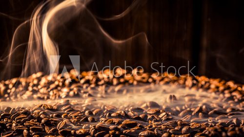Coffee bag full of taste roasted grains