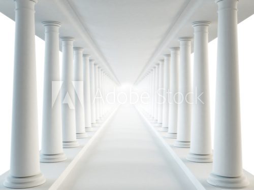 Corridor and columns