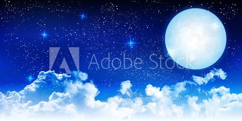 ハロウィン　夜空　月　背景