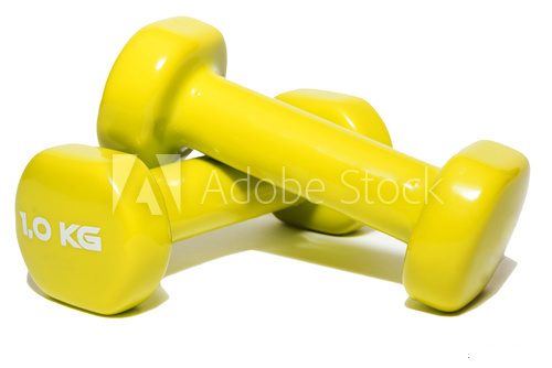 dumbbell on a white background