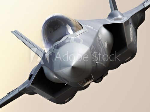 F35-A lightning closeup