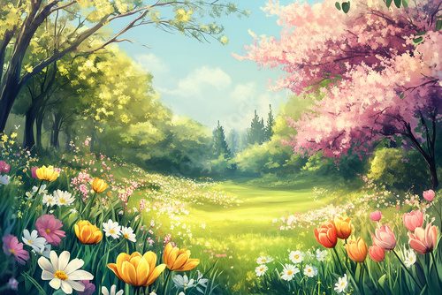 field of flowers