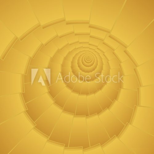 golden infinity spiral stair