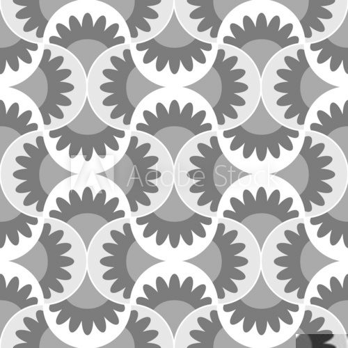 Grey seamless mosaic - tiling - wallpaper pattern