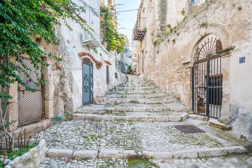 Scenic sight in Peschici, Foggia Province, Puglia (Italy)