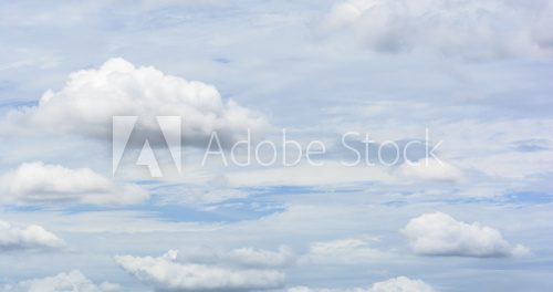 White clouds in the sky