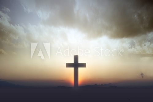 Christian Cross on the field