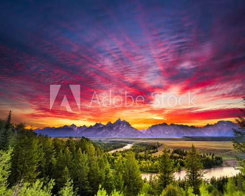 Summer Sunset at Snake River Overlook