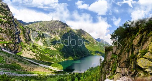 Tatra mountains and Eye of the Sea in Poland