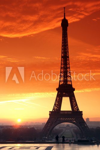 Tour Eiffel et esplanade du Trocadéro