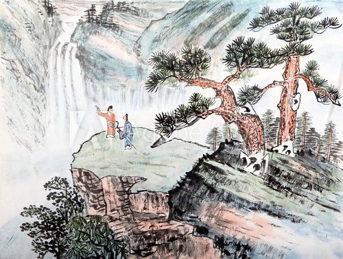 traditional Chinese painting , landscape