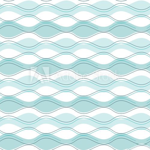 vector abstract seamless pattern blue wave