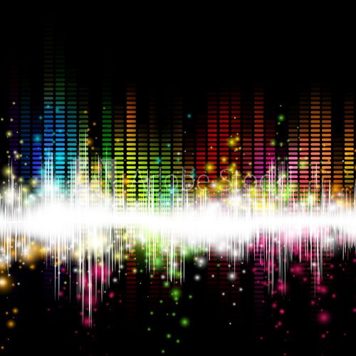 Vector Illustration of a Colorful Music Equalizer