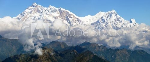 view of Annapurna Himal from Jaljala pass - Nepal - Asia