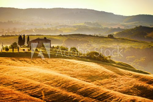 View of typical Tuscany landscape