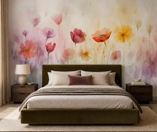mjuk blomsterpalett i harmonisk arrangemang blommor tapeter tapeter demural