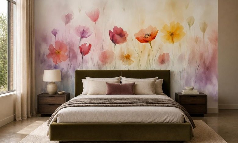 mjuk blomsterpalett i harmonisk arrangemang blommor tapeter tapeter demural