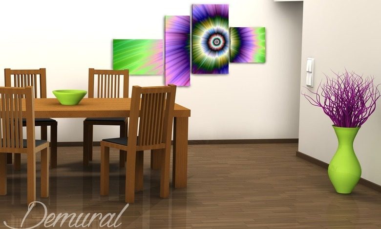 hypnotiska farger abstrakt tavlor tavlor demural