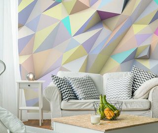 geometriskt pastellfargad abstrakta tapeter tapeter demural