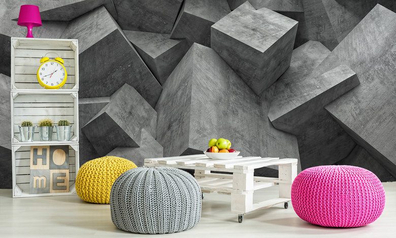 nyanser av gratt kubisk idealism 3d tapeter tapeter demural