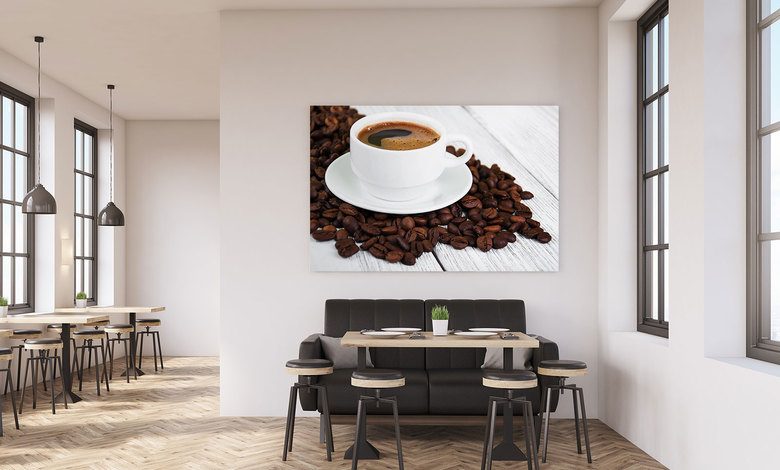 skonheten i kaffeblandningar tavlor for matsalen tavlor demural