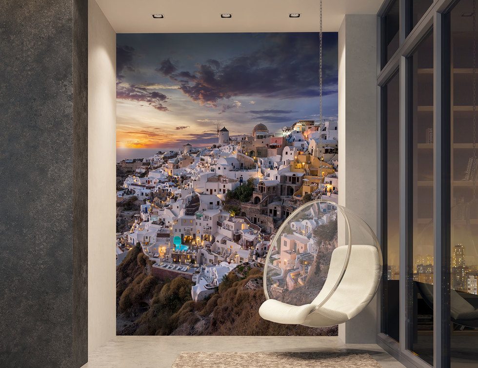 Hus på klippor - Världens magi Arkitektur Tapeter Tapeter Demural