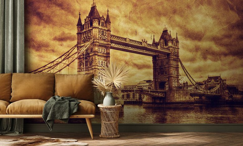 london bro i klimatsepia sepia tapeter tapeter demural