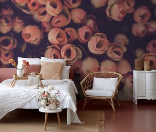 tre dimensioner med rosor tapeter for sovrummet tapeter demural