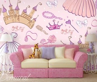prinsessans kammare tapeter for ett barns rum tapeter demural