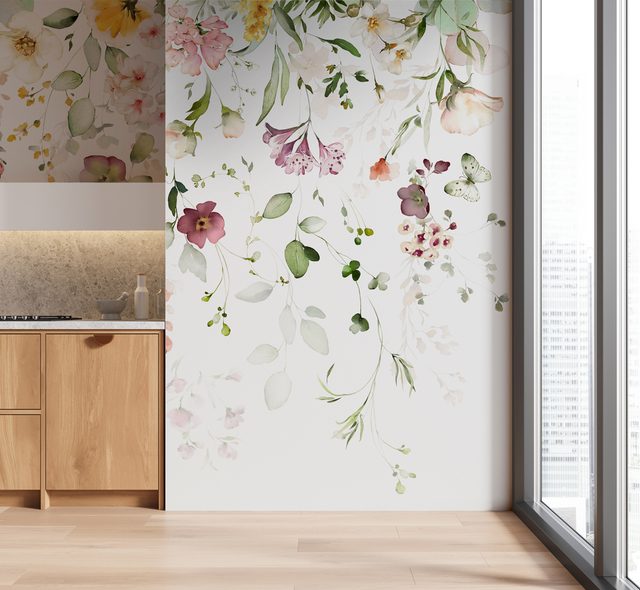 blommor svavar i luften blommor tapeter tapeter demural