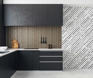 geometrisk dynamik i ren form tapeter for koket tapeter demural