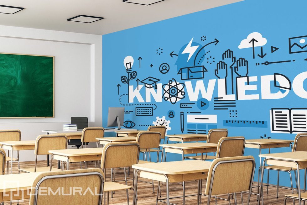 Pedagogisk energi i modern stil Tapeter för kontoret  Tapeter Demural